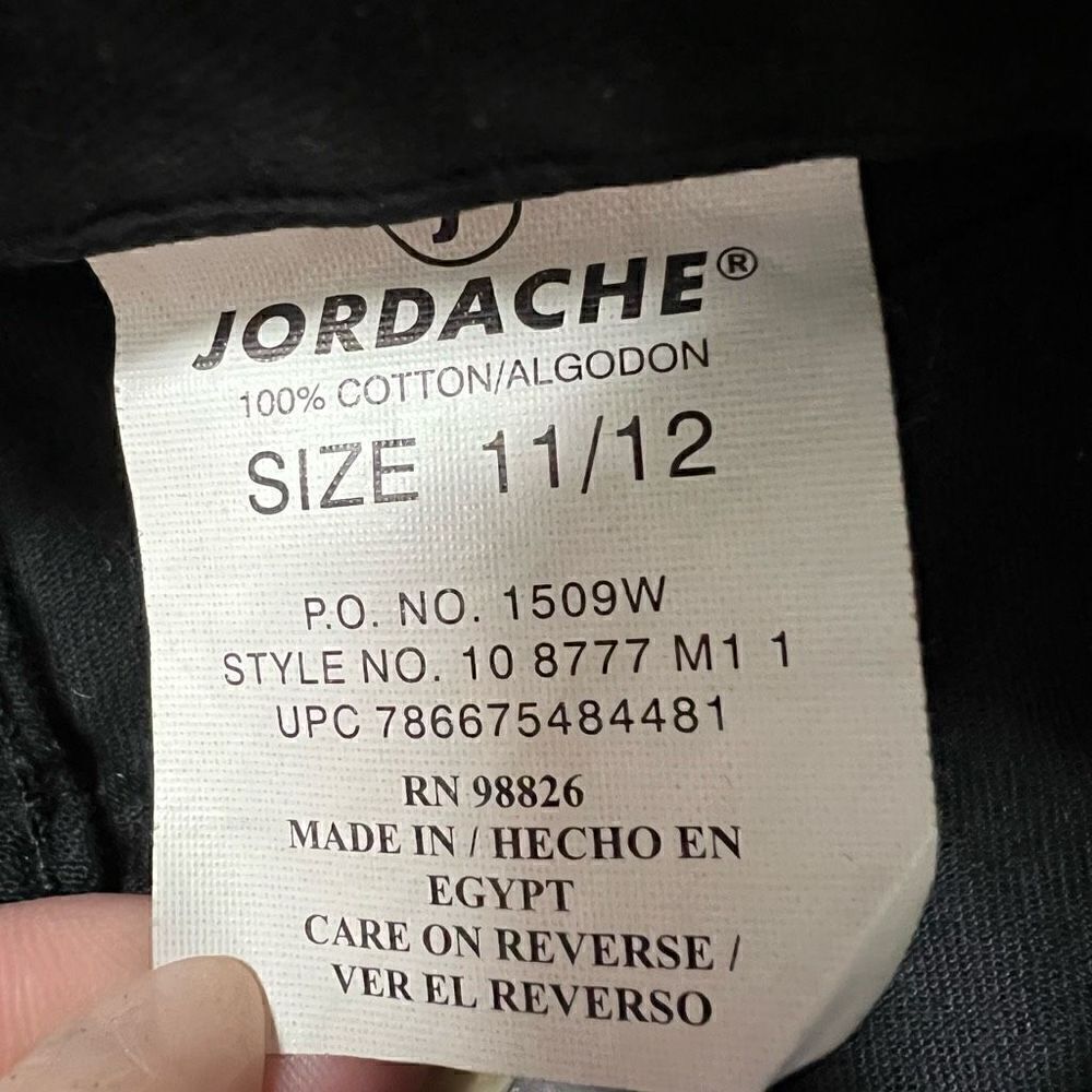 NWT vintage deadstock Y2k Jordache Black Button up Short Size 11/12 - Picture 14 of 14